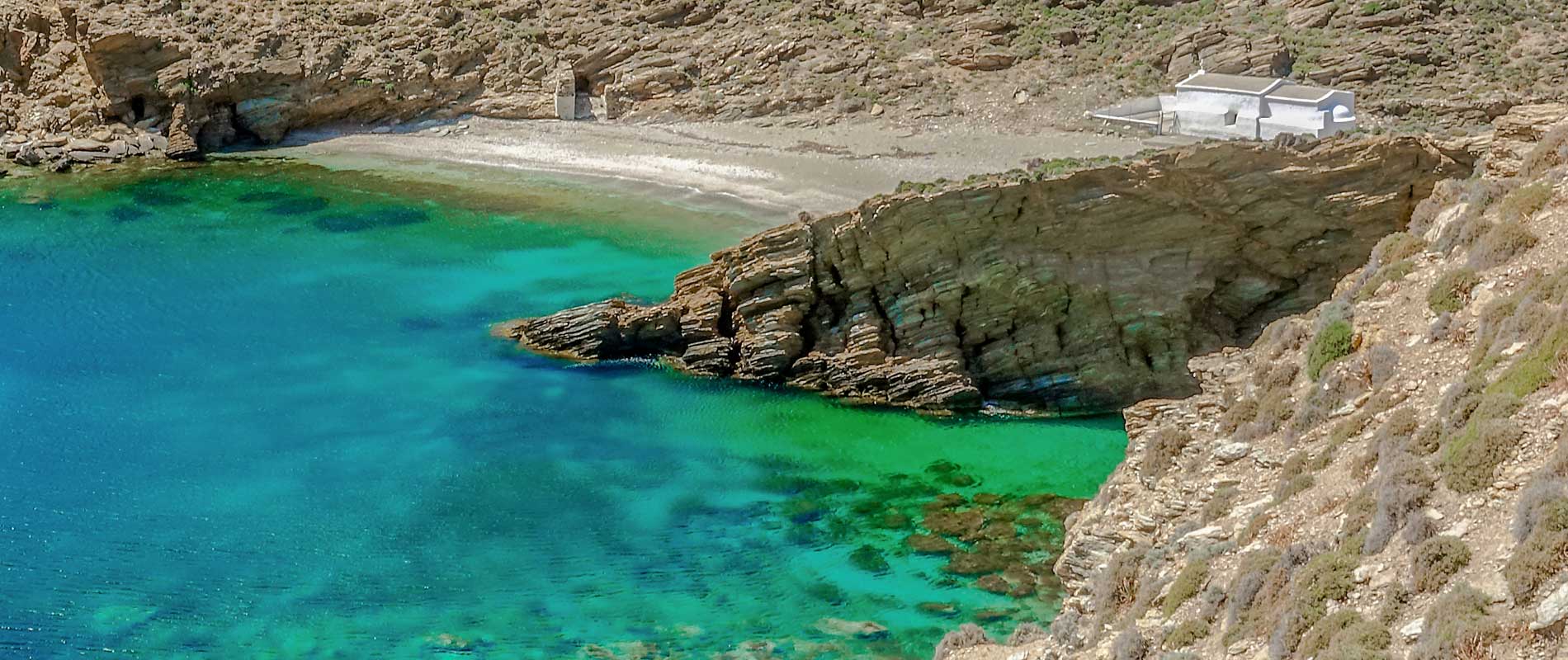 Vlychada & Pyrgos Beach Tour in Andros