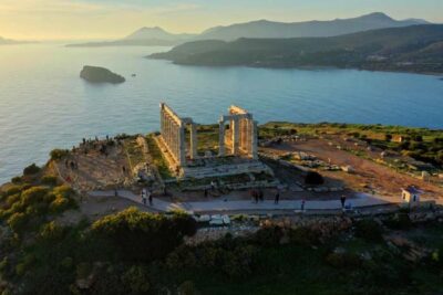 Athens to Lake Vouliagmeni and Temple of Poseidon Private Tour